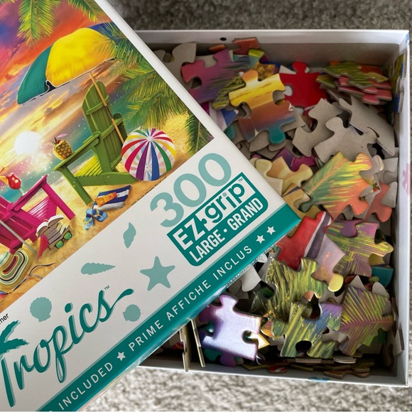 🏝️ “Seaside Afternoon” 300 pc Jigsaw Pizzle (1.0lb) - Picture 6 of 6